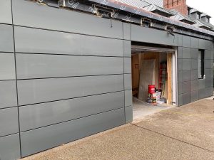 Flush mount door grey