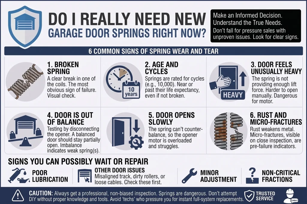 Do I Really Need New Garage Door Springs Right Now?